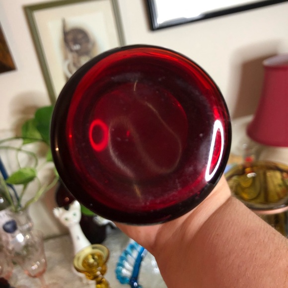 Amberina small glass vase - Picture 2 of 6